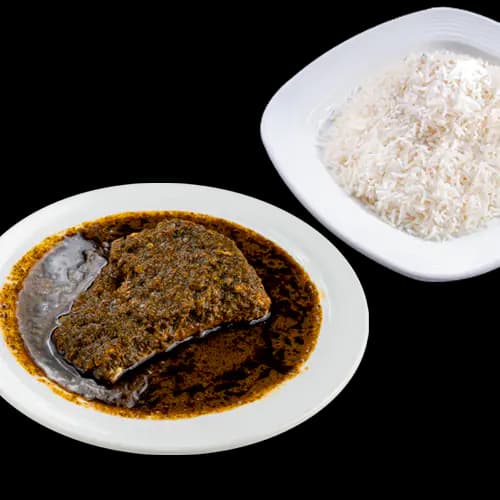 چلو خورشت قلیه ماهی