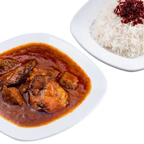 چلو خورشت قیمه بادمجان