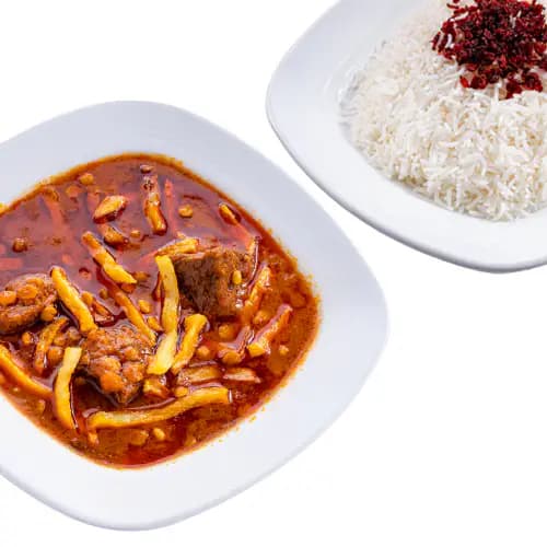 چلو خورشت قیمه