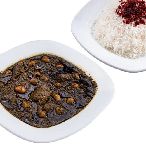 چلو خورشت سبزی
